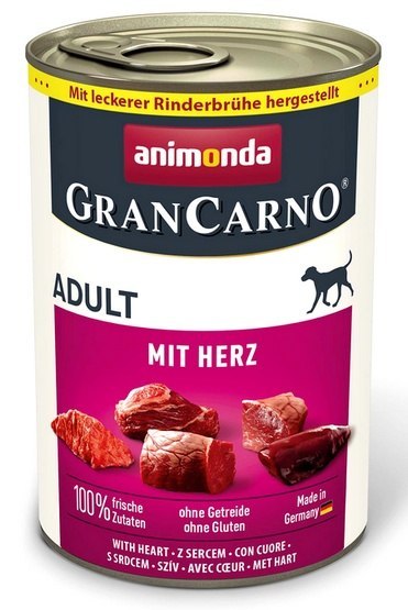 Animonda GranCarno Original Adult Herz Serca puszka 400g Animonda GranCarno Original Adult Herz Serca puszka 400g