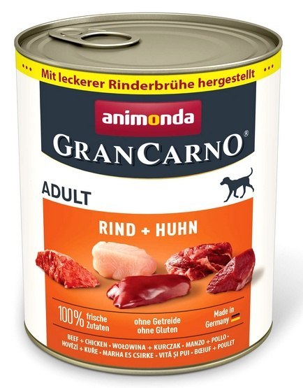 Animonda GranCarno Original Adult Rind Huhn Wołowina + Kurczak puszka 800g Animonda GranCarno Original Adult Rind Huhn Wołowina + Kurczak puszka 800g