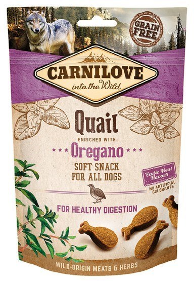 Carnilove Dog Snack Fresh Soft Quail+Oregano 200g Carnilove Dog Snack Fresh Soft Quail+Oregano 200g