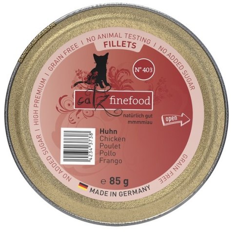 Catz Finefood Filety N.403 Kurczak tacka 85g Catz Finefood Filety N.403 Kurczak tacka 85g