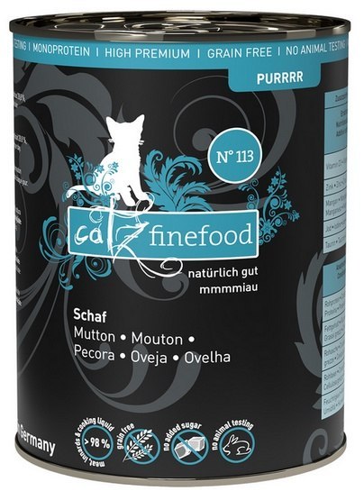 Catz Finefood Purrrr N.113 Owca puszka 400g Catz Finefood Purrrr N.113 Owca puszka 400g