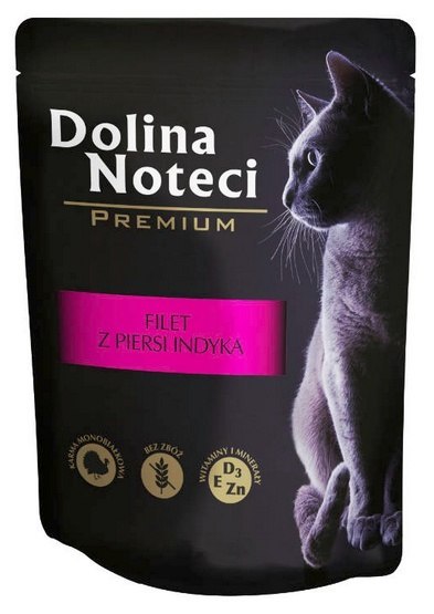 Dolina Noteci Premium Kot Filet z piersi indyka saszetka 85g Dolina Noteci Premium Kot Filet z piersi indyka saszetka 85g