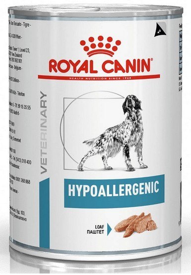 Royal Canin Veterinary Diet Canine Hypoallergenic puszka 400g Royal Canin Veterinary Diet Canine Hypoallergenic puszka 400g