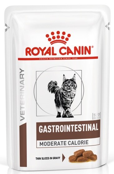 Royal Canin Veterinary Diet Feline Gastrointestinal Moderate Calorie saszetka 85g Royal Canin Veterinary Diet Feline Gastrointestinal Moderate Calorie saszetka 85g