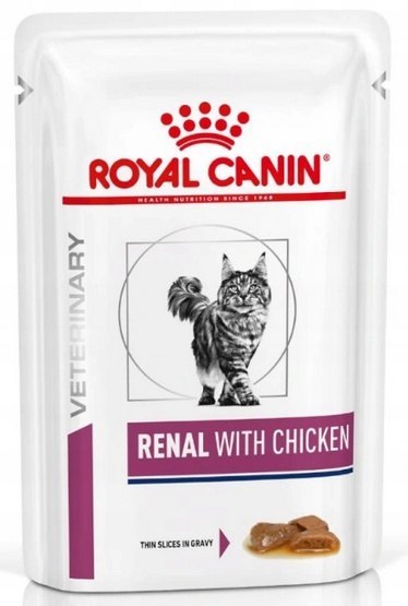 Royal Canin Veterinary Diet Feline Renal Kurczak saszetka 85g Royal Canin Veterinary Diet Feline Renal Kurczak saszetka 85g