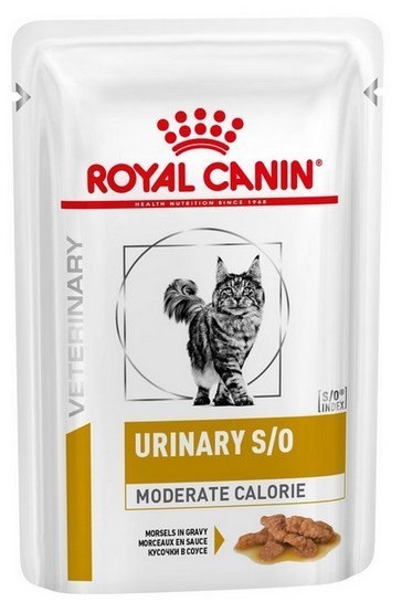 Royal Canin Veterinary Diet Feline Urinary S/O Moderate Calorie saszetka 85g Royal Canin Veterinary Diet Feline Urinary S/O Moderate Calorie saszetka 85g