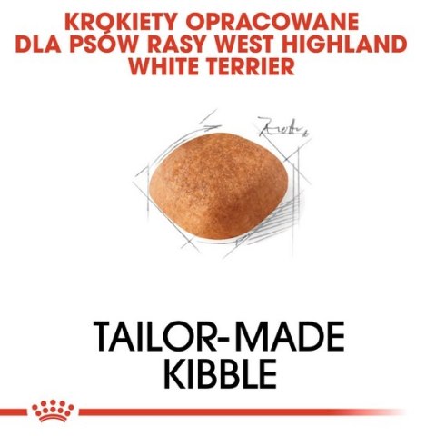 Royal Canin West Highland White Terrier Adult karma sucha dla psów dorosłych rasy west highland white terrier 0,5kg Royal Canin West Highland White Terrier Adult karma sucha dla psów dorosłych rasy west highland white terrier 0,5kg