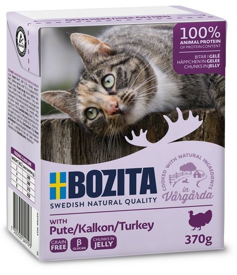 Bozita z Indykiem kawałki w galaretce kartonik 370g Bozita z Indykiem kawałki w galaretce kartonik 370g