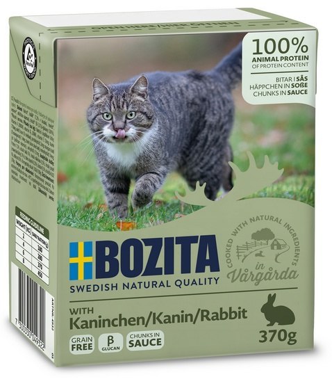 Bozita z Królikiem kawałki w sosie kartonik 370g Bozita z Królikiem kawałki w sosie kartonik 370g