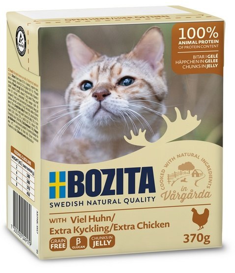 Bozita z Kurczakiem kawałki w galaretce kartonik 370g Bozita z Kurczakiem kawałki w galaretce kartonik 370g