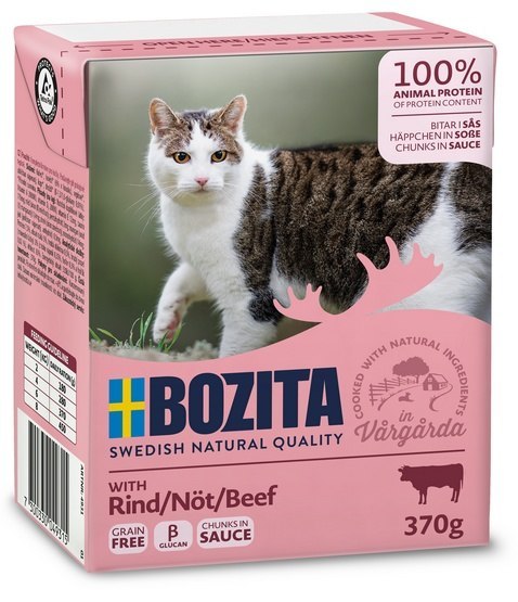 Bozita z Wołowiną kawałki w sosie kartonik 370g Bozita z Wołowiną kawałki w sosie kartonik 370g
