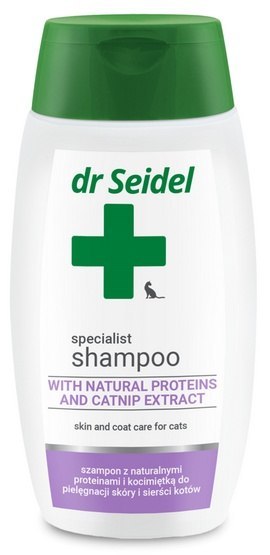 Dr Seidel Proteinowy szampon dla kotów 220ml Dr Seidel Proteinowy szampon dla kotów 220ml