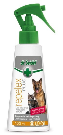Dr Seidel Repelex Plus - Płyn utrzymujący psy i koty z daleka - spray 100ml Dr Seidel Repelex Plus - Płyn utrzymujący psy i koty z daleka - spray 100ml
