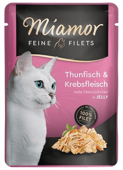 Miamor Feine Filets Tuńczyk & Kraby saszetka 100g Miamor Feine Filets Tuńczyk & Kraby saszetka 100g