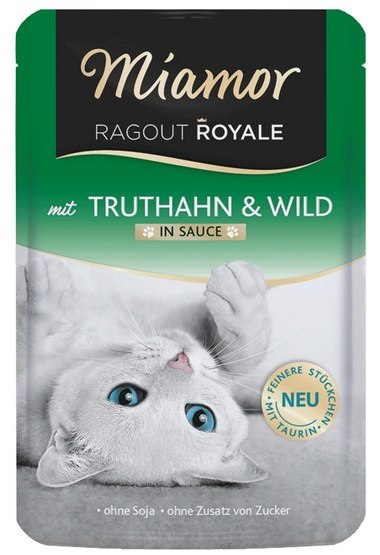 Miamor Ragout Royale z Indykiem i Dziczyzną w sosie saszetka 100g Miamor Ragout Royale z Indykiem i Dziczyzną w sosie saszetka 100g