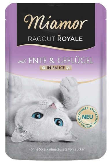 Miamor Ragout Royale z Kaczką i Drobiem w sosie saszetka 100g Miamor Ragout Royale z Kaczką i Drobiem w sosie saszetka 100g