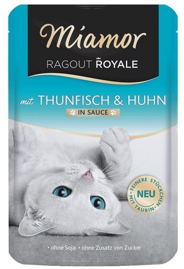 Miamor Ragout Royale z Tuńczykiem i Kurczakiem w sosie saszetka 100g Miamor Ragout Royale z Tuńczykiem i Kurczakiem w sosie saszetka 100g