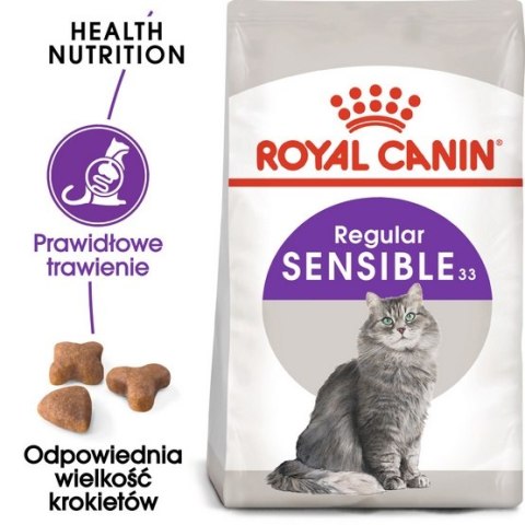 Royal Canin Sensible karma sucha dla kotów dorosłych, o wrażliwym przewodzie pokarmowym 4kg Royal Canin Sensible karma sucha dla kotów dorosłych, o wrażliwym przewodzie pokarmowym 4kg
