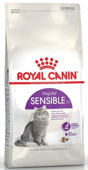 Royal Canin Sensible karma sucha dla kotów dorosłych, o wrażliwym przewodzie pokarmowym 4kg Royal Canin Sensible karma sucha dla kotów dorosłych, o wrażliwym przewodzie pokarmowym 4kg
