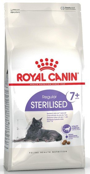 Royal Canin Sterilised 7+ karma sucha dla kotów dorosłych, od 7 do 12 roku życia, sterylizowanych 1,5kg Royal Canin Sterilised 7+ karma sucha dla kotów dorosłych, od 7 do 12 roku życia, sterylizowanych 1,5kg