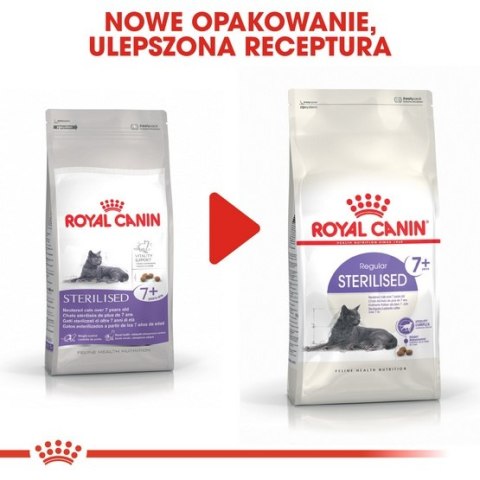 Royal Canin Sterilised 7+ karma sucha dla kotów dorosłych, od 7 do 12 roku życia, sterylizowanych 400g Royal Canin Sterilised 7+ karma sucha dla kotów dorosłych, od 7 do 12 roku życia, sterylizowanych 400g