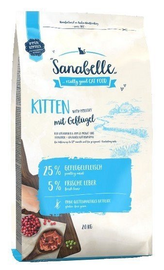Sanabelle Kitten z drobiem 400g Sanabelle Kitten z drobiem 400g