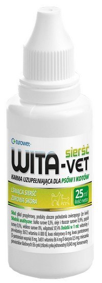 Wita-Vet Sierść krople 25ml Wita-Vet Sierść krople 25ml
