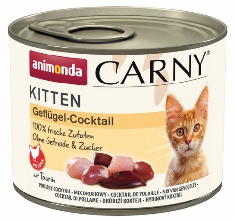 Animonda Carny Kitten Koktajl drobiowy puszka 200g Animonda Carny Kitten Koktajl drobiowy puszka 200g