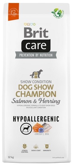 Brit Care Hypoallergenic Dog Show Champion Salmon & Herring 12kg Brit Care Hypoallergenic Dog Show Champion Salmon & Herring 12kg
