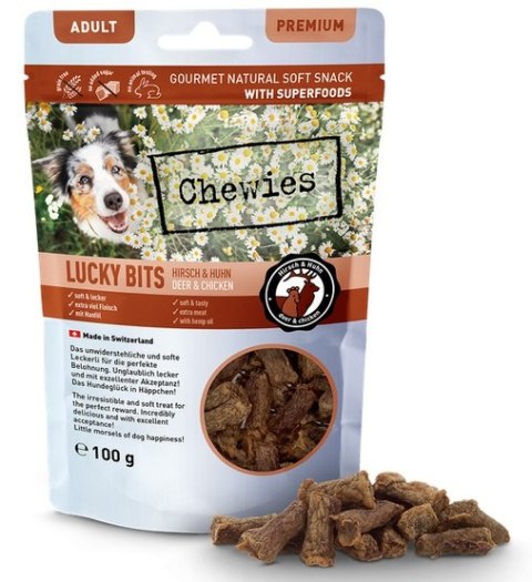 Chewies Lucky Bits Adult Jeleń & kurczak 100g Chewies Lucky Bits Adult Jeleń & kurczak 100g