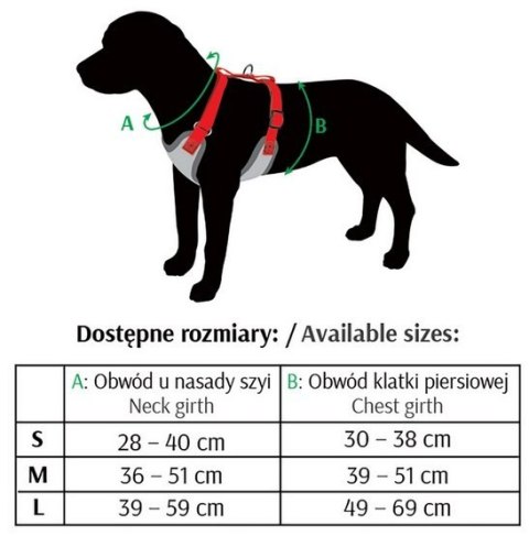 Dingo Szelki bezuciskowe z dwupaskową regulacją L miętowe Dingo Szelki bezuciskowe z dwupaskową regulacją L miętowe