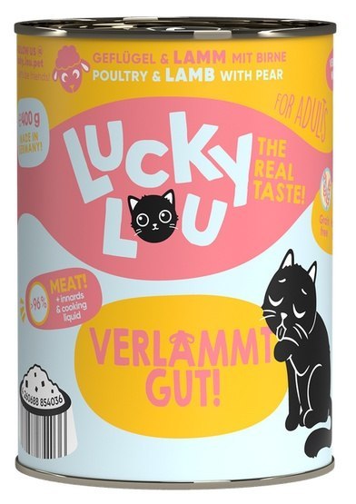 Lucky Lou Lifestage Adult Drób i jagnięcina puszka 400g Lucky Lou Lifestage Adult Drób i jagnięcina puszka 400g
