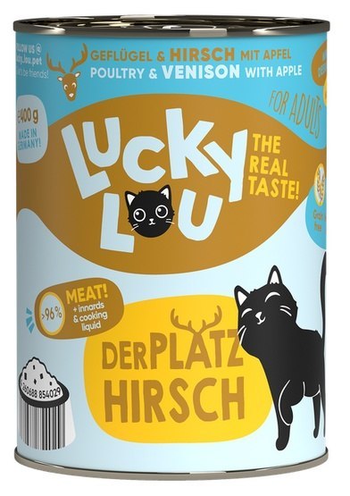 Lucky Lou Lifestage Adult Drób i jeleń puszka 400g Lucky Lou Lifestage Adult Drób i jeleń puszka 400g