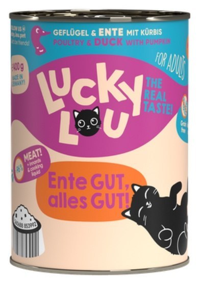 Lucky Lou Lifestage Adult Drób i kaczka puszka 400g Lucky Lou Lifestage Adult Drób i kaczka puszka 400g