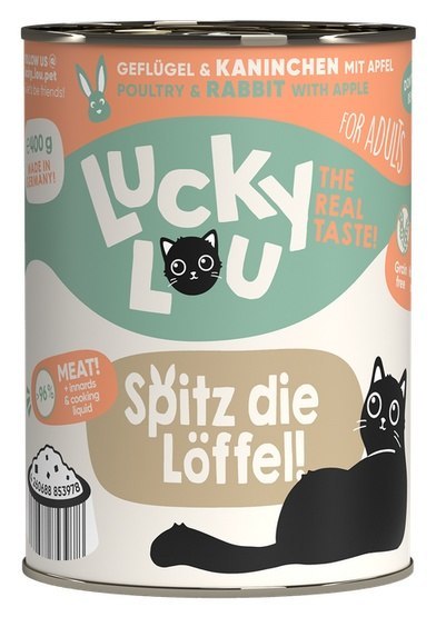 Lucky Lou Lifestage Adult Drób i królik puszka 400g Lucky Lou Lifestage Adult Drób i królik puszka 400g