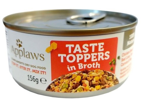 Applaws Dog Taste Toppers puszka z kurczakiem, wątrobą wołową i warzywami 156g Applaws Dog Taste Toppers puszka z kurczakiem, wątrobą wołową i warzywami 156g