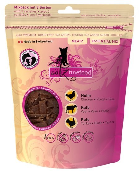 Catz Finefood Meatz Essential Mix - kurczak, indyk, cielęcina 45g Catz Finefood Meatz Essential Mix - kurczak, indyk, cielęcina 45g