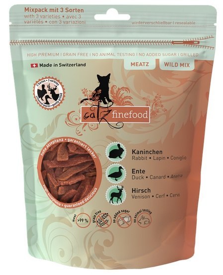 Catz Finefood Meatz Wild Mix - królik, kaczka, jeleń 45g Catz Finefood Meatz Wild Mix - królik, kaczka, jeleń 45g