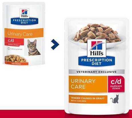 Hill's Prescription Diet c/d Feline Urinary Stress z kurczakiem saszetka 85g Hill's Prescription Diet c/d Feline Urinary Stress z kurczakiem saszetka 85g