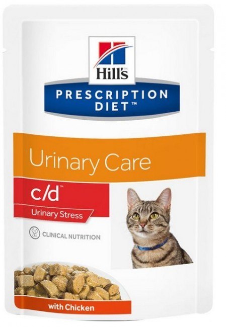Hill's Prescription Diet c/d Feline Urinary Stress z kurczakiem saszetka 85g Hill's Prescription Diet c/d Feline Urinary Stress z kurczakiem saszetka 85g
