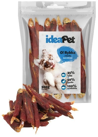 IdeaPet Rybka z kaczką 500g IdeaPet Rybka z kaczką 500g