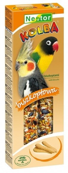 Nestor Kolba Papuga średnia biszkoptowa 2szt Nestor Kolba Papuga średnia biszkoptowa 2szt