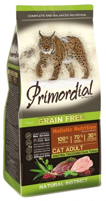 Primordial Cat Grain Free Adult Duck & Turkey 6kg Primordial Cat Grain Free Adult Duck & Turkey 6kg