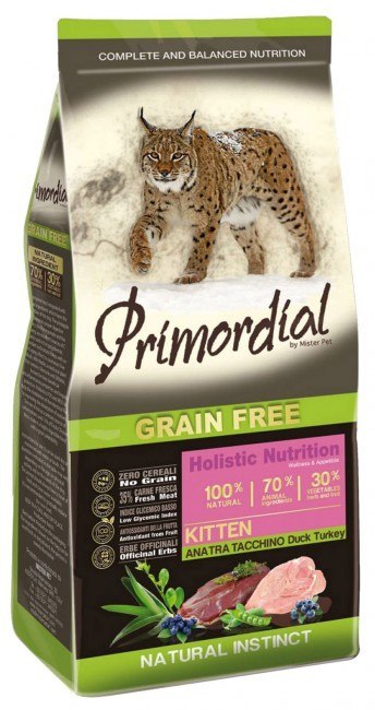 Primordial Cat Grain Free Kitten Duck & Turkey 2kg Primordial Cat Grain Free Kitten Duck & Turkey 2kg