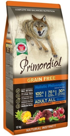 Primordial Dog Grain Free Adult Tuna & Lamb 12kg Primordial Dog Grain Free Adult Tuna & Lamb 12kg