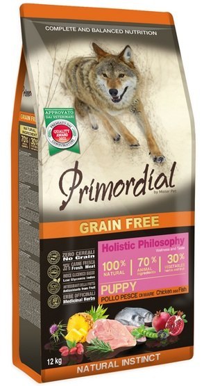 Primordial Dog Grain Free Puppy Chicken & Sea Fish 12kg Primordial Dog Grain Free Puppy Chicken & Sea Fish 12kg