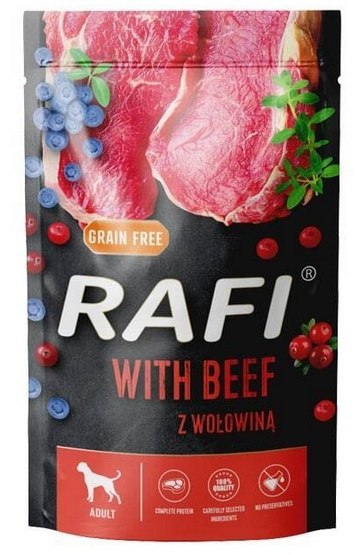 Rafi Pies Wołowina saszetka 500g Rafi Pies Wołowina saszetka 500g