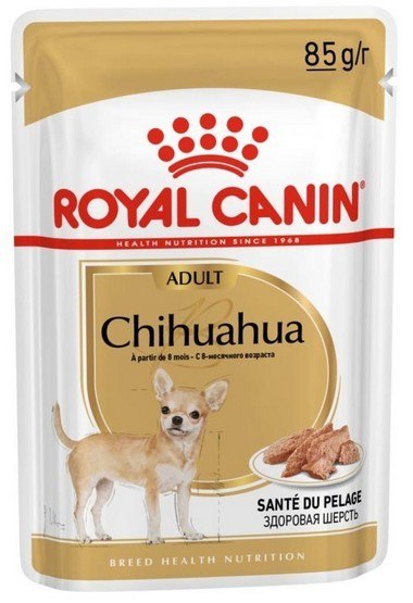 Royal Canin Chihuahua Adult karma mokra - pasztet, dla psów dorosłych rasy chihuahua saszetka 85g Royal Canin Chihuahua Adult karma mokra - pasztet, dla psów dorosłych rasy chihuahua saszetka 85g