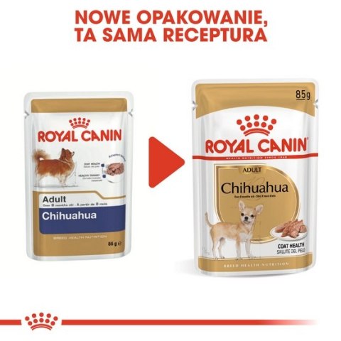 Royal Canin Chihuahua Adult karma mokra - pasztet, dla psów dorosłych rasy chihuahua saszetka 85g Royal Canin Chihuahua Adult karma mokra - pasztet, dla psów dorosłych rasy chihuahua saszetka 85g