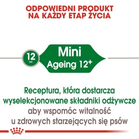 Royal Canin Mini Ageing 12+ karma sucha dla psów dojrzałych po 12 roku życia, ras małych 800g Royal Canin Mini Ageing 12+ karma sucha dla psów dojrzałych po 12 roku życia, ras małych 800g